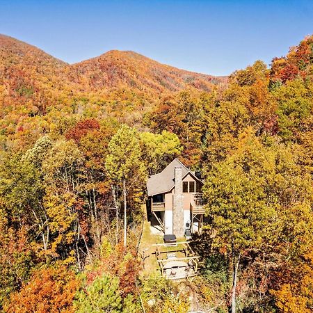 Maggie Valley Cabin With Beautiful Mountain Views, Hottub, Pet Friendly, Gameroom, Fireplace Exterior foto